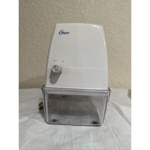 Oster Electric Ice Crusher 571-08B White Clear Tray Fine Course Works Great!
